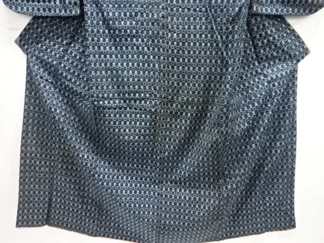  アンティーク　木綿本場久留米絣　抽象模様着物